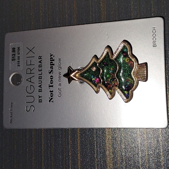 Sugarfix by Baublebar Not too Sappy Tree brooch discontinued - Picture 5 of 7